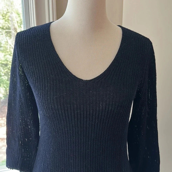 Talbots Lightweight Navy Sweater, Size Small, Like New - Picture 2 of 8